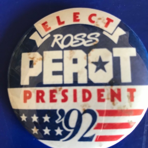 Perot Presidential Campaign 1992 Sign & Political Button Lot Vintage Political - Picture 5 of 11